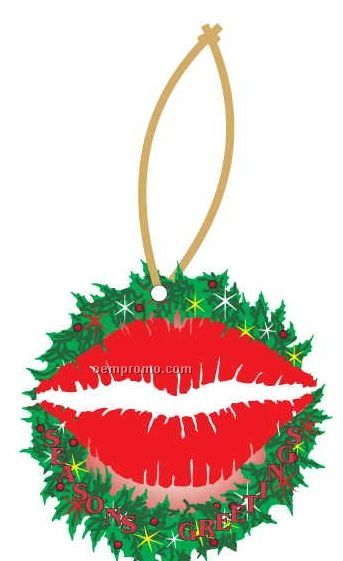 Kiss Executive Wreath Ornament W/ Mirrored Back (3 Square Inch)