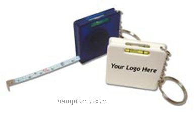 Tape Measure With Level & Key Chain