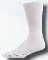 White All Purpose Crew Heel & Toe Socks (13-15 X-large)