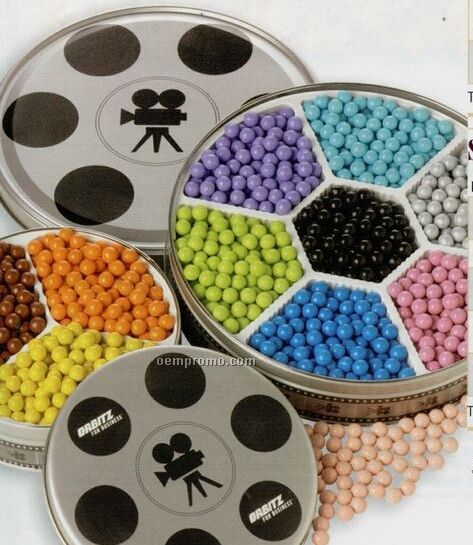 Jelly Bellys In Movie Reel Tin W/ 7 Flavors