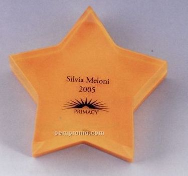 Lucite Star Stock Embedment/ Award