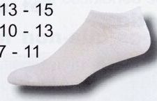 White All Purpose Footie Heel & Toe Socks (13-15 X-large)