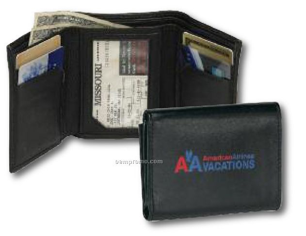 Leather Tri Fold Wallet