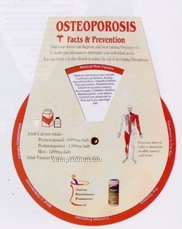 Stock Health Guide Wheel - Osteoporosis Facts & Prevention