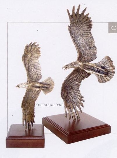 Strike Now Eagle Sculpture (19")