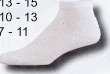 White All Purpose Low Cut Heel & Toe Socks (13-15 X-large)