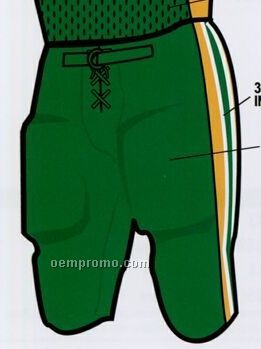 Youth Custom Football Uniform Pants W/ Contrast Side Panel
