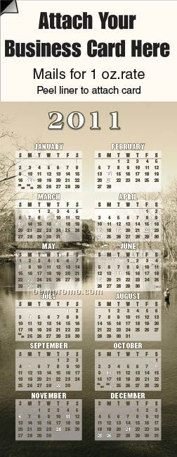 2010 Lake Adcal Magnetic Business Card Calendar