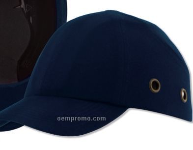 Ball Cap Bump W/ Cotton Covering & ABS Shell - Dark Blue