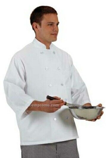 Cook's Classics Twill Chef Coat W/ 1/2 Sleeve - White (Xs-xl)