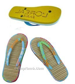 Footprint Flip Flop Sandals