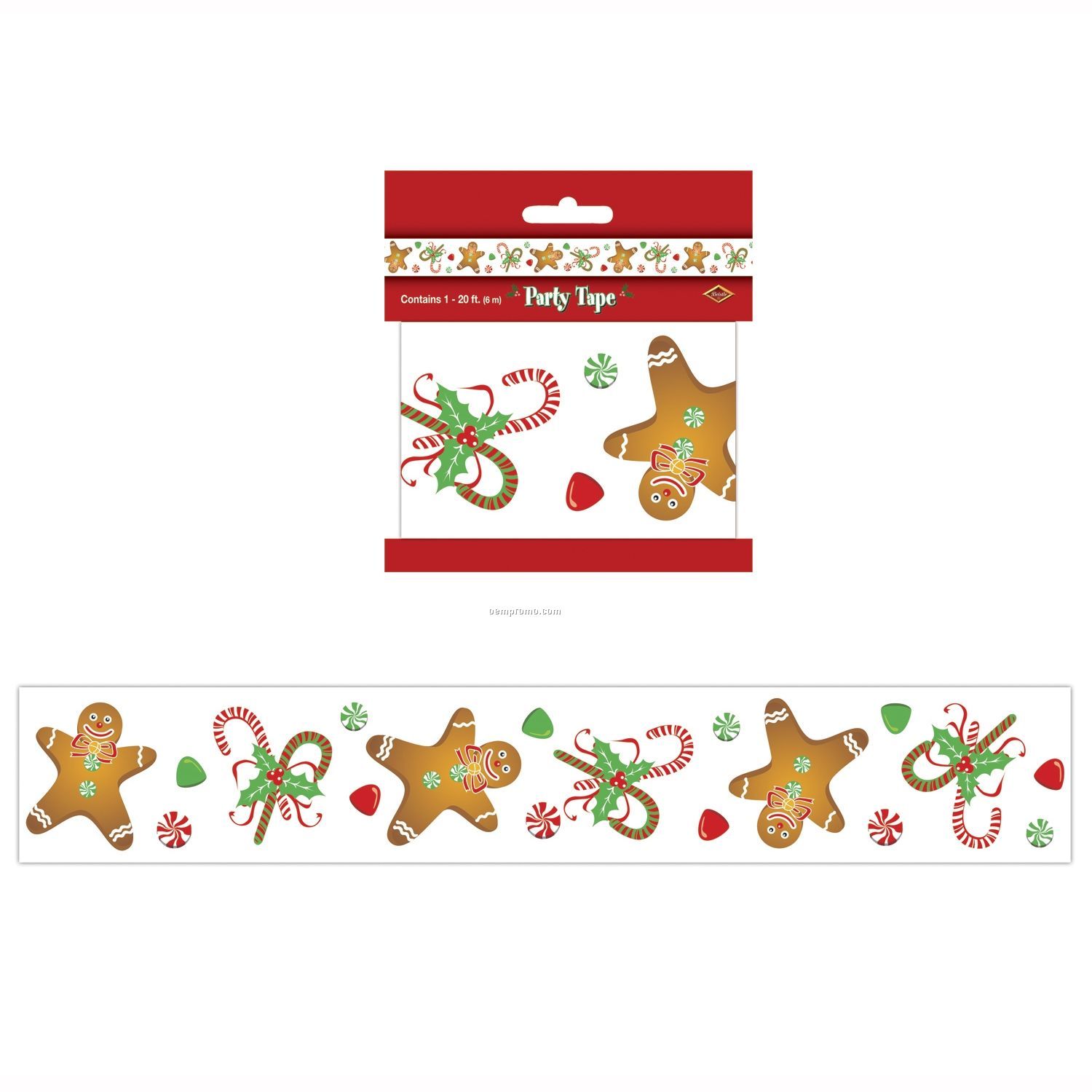 Gingerbread Man Party Tape