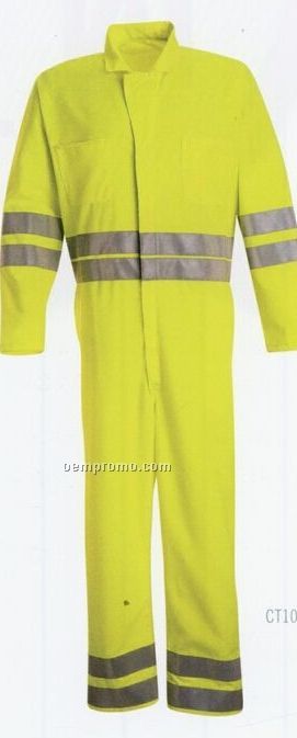 Hi-visibility Zip Front Coverall