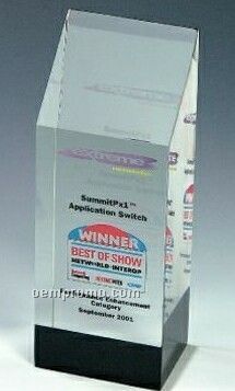Lucite Shooting Star Stock Embedment / Award