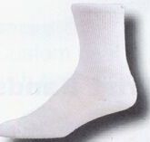 White All Purpose Quarter Heel & Toe Socks (13-15 X-large)