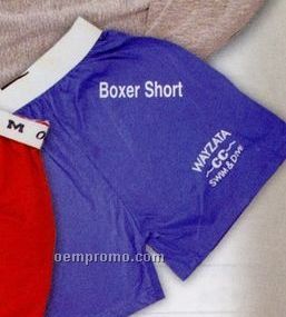 Youth Boxer No Fly Cotton Sheeting Shorts (Xs-l)