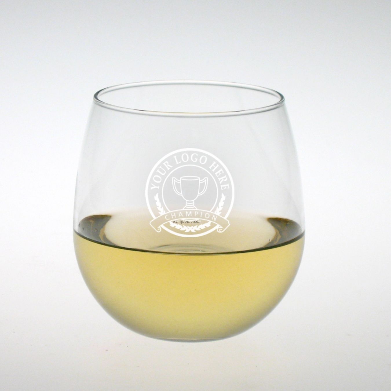 16 Oz. Selection Stemless Short Wine Glass (Set Of 4 - Deep Etch)