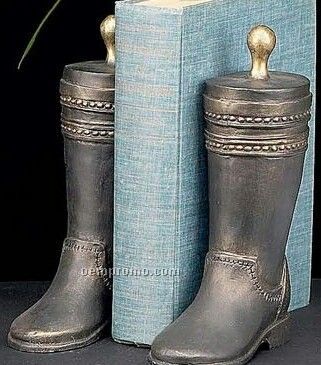 Bronzed Boot Book Ends