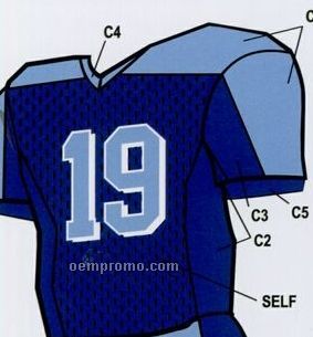 Youth Custom Football Uniform Jersey W/ Contrast Shoulder