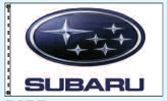 Checkers Double Face Dealer Logo Spacewalker Flag (Subaru)