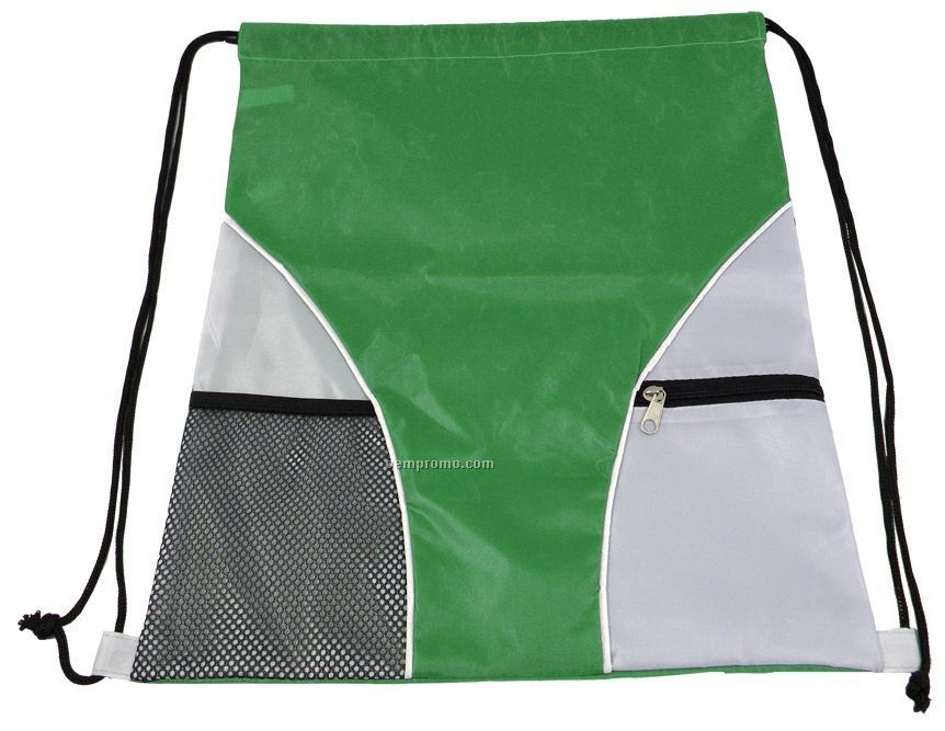 Drawstring Bag With Mesh (Domestic 5 Day Delivery)