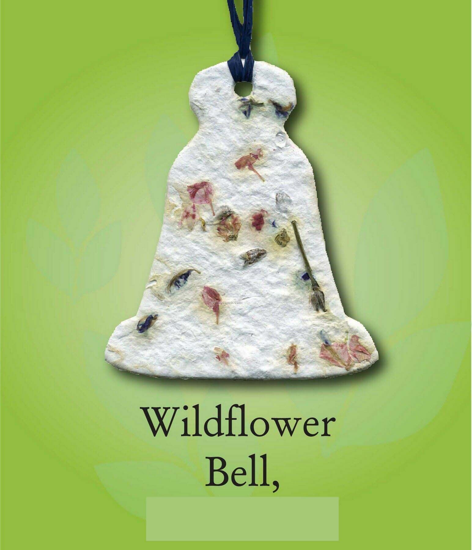 Wildflower Bell Ornament With Embedded Seed