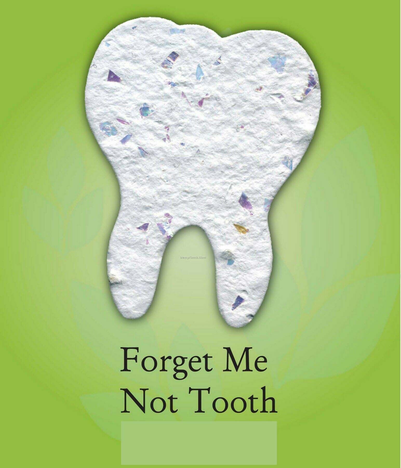 Forget Me Not Tooth Ornament With Embedded Seed