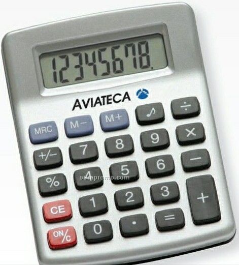 Mini Table 8 Digit Calculator With Soft Rubber Keys