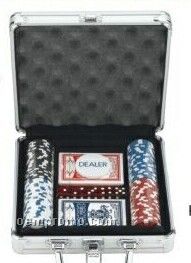 Professional Poker Set With 100 Chips