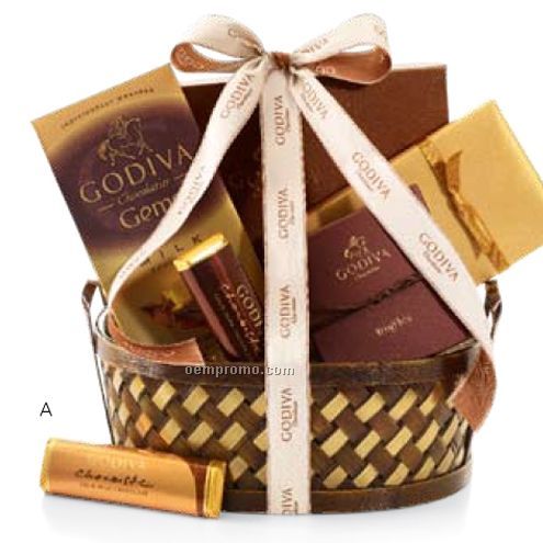 Chocolate Delights Gift Basket W/ Signature Ribbon