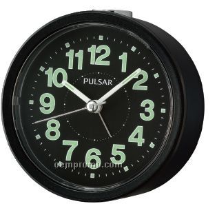 Pulsar Round Bedside Alarm Clock