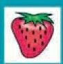 Stock Temporary Tattoo - Speckled Strawberry (1.5
