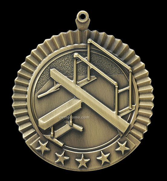 Medal, "Gymnastics - Female" Star - 2-3/4" Dia.