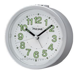 Pulsar Round Bedside Alarm Clock