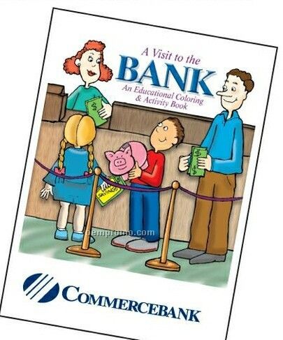 Visit To The Bank Activity Coloring Book