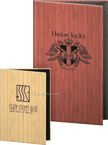 Cypress Hardback Menu Cover - 1 View (4-1/4"X11")