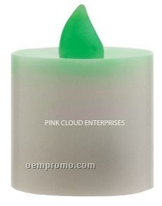 Green Votive Flickering LED Candle