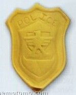 Police Badge Stock Shape Pencil Top Eraser