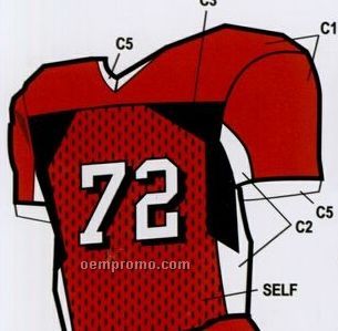 Youth Custom Football Uniform Jersey W/ Contrast Underarm Panel
