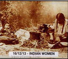 11"X14" Early American Tin Type Print - Indian Women