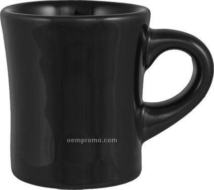 5.5 Oz. Black Ceramic Mini Diner Coffee Mug