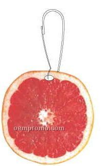 Grapefruit Zipper Pull