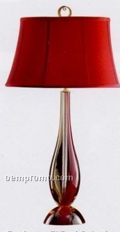 Waterford Crystal Evolution Red & Amber Table Lamp
