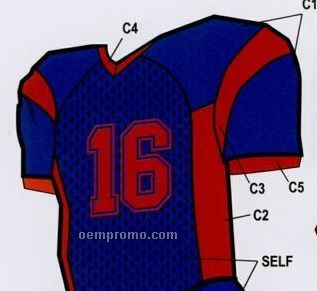 Youth Custom Football Uniform Jersey W/ Contrast Underarm & Armhole Dazzle