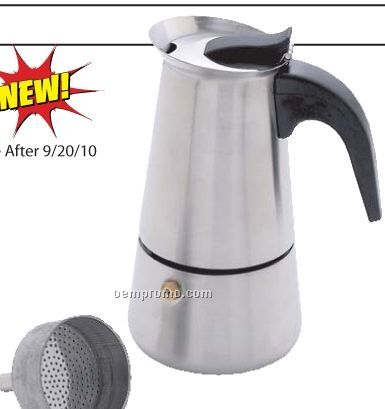 Chef's Secret 4 Cup Surgical Stainless Steel Espresso Maker