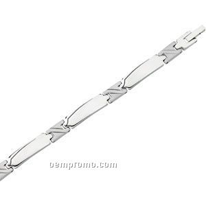 Gents' 8" Stainless Steel Bracelet