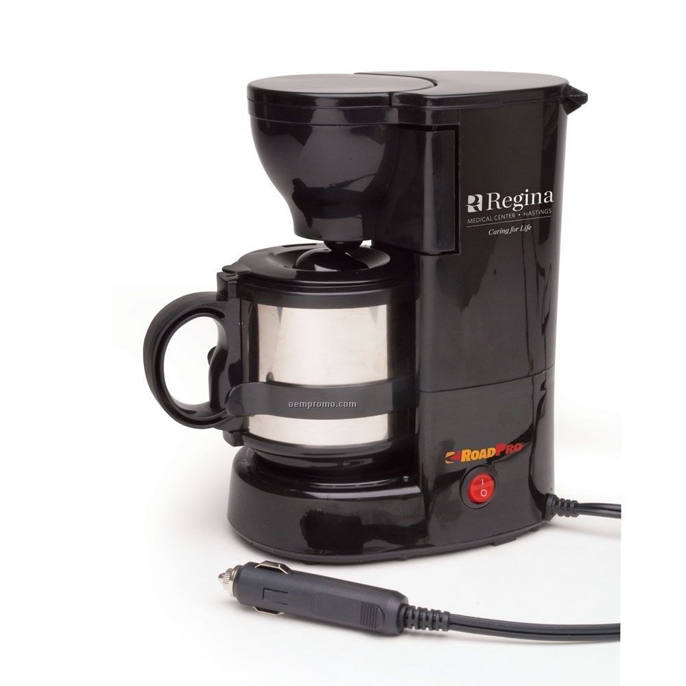 12 Volt Quick Cup Coffee Maker With 16 Oz. Metal Carafe