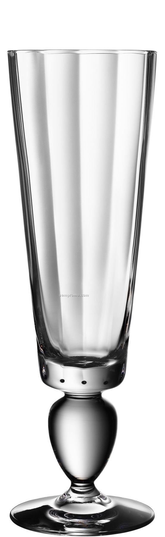 Linne Glass Beer Stemware W/ Bulb Pedestal Stem By Goran Warff