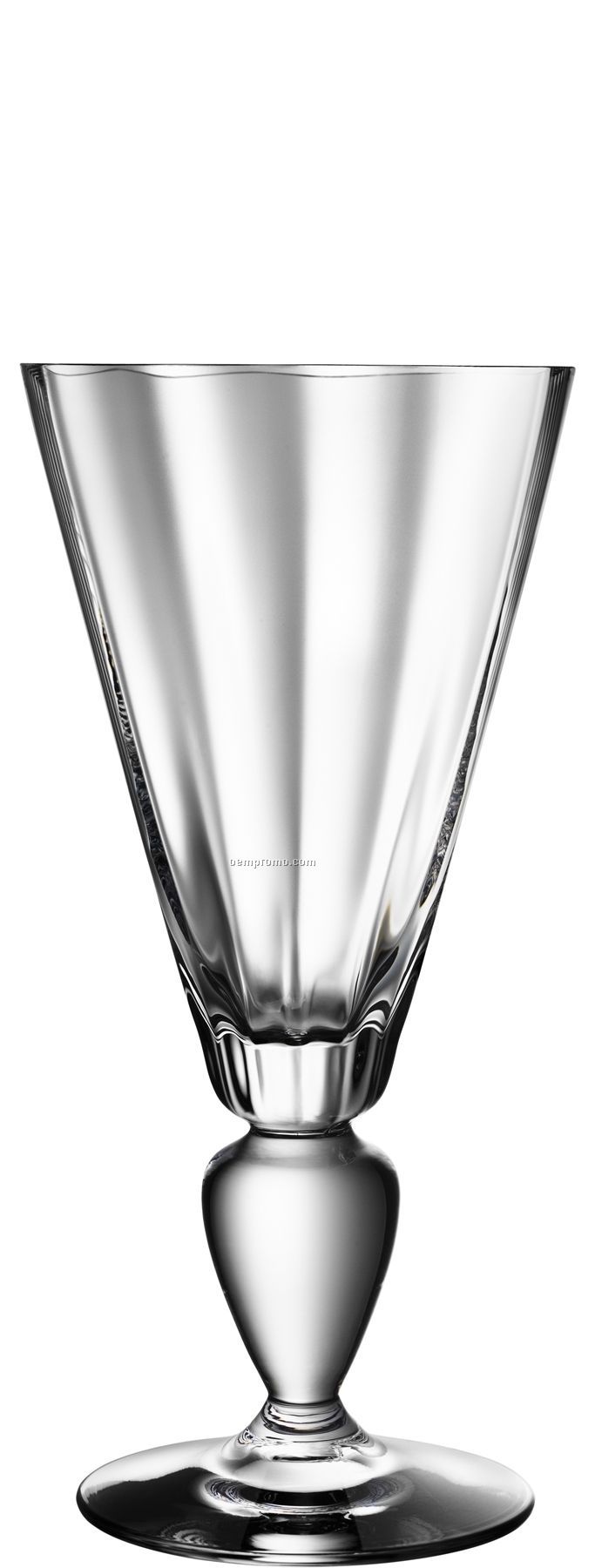 Linne Glass Goblet Stemware W/ Bulb Pedestal Stem By Goran Warff