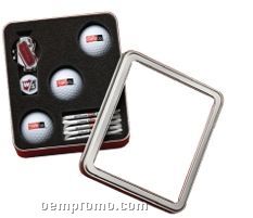 Wilson Staff 50 Gift Tin With 3 Golf Balls, Hat Clip & 6 Tees